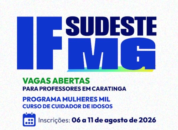 IF Sudeste MG abre seleção de professores para o Programa Mulheres Mil em Caratinga